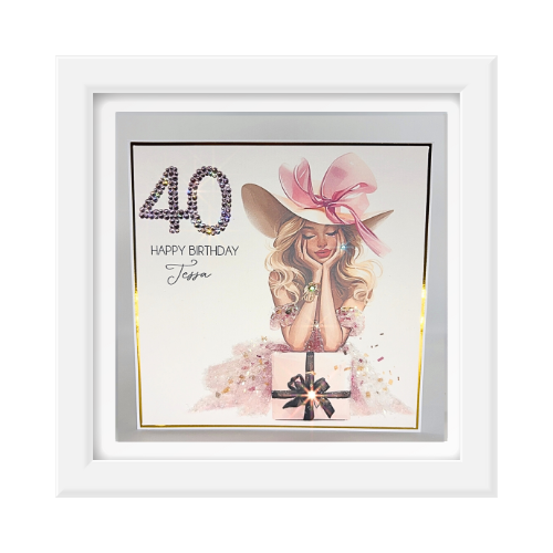 Elegant Milestone Personalised Birthday Card for Her