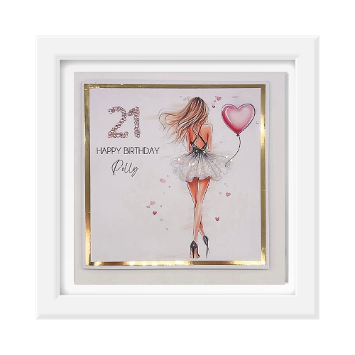 Beautiful Personalised Milestone Birthday Card for Her