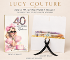 Luxury Personalised 40th Birthday Crystal Card