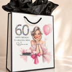 Luxury Personalised 60th Birthday Crystal Card