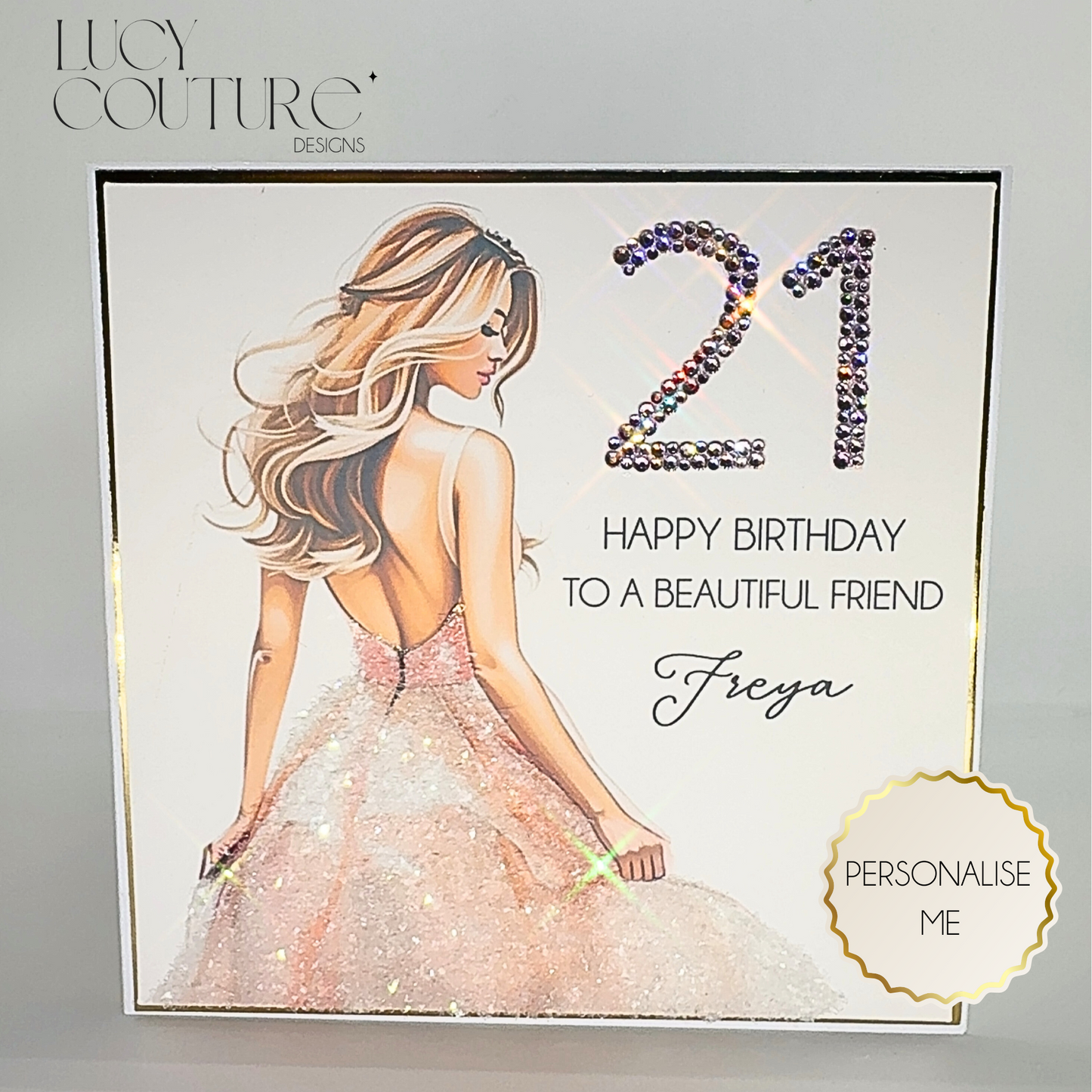 Special Milestone Personalised Birthday Card Hand Made