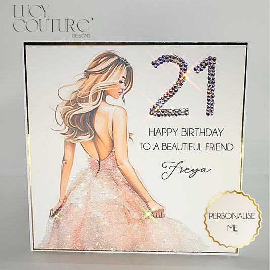 Special Milestone Personalised Birthday Card Hand Made