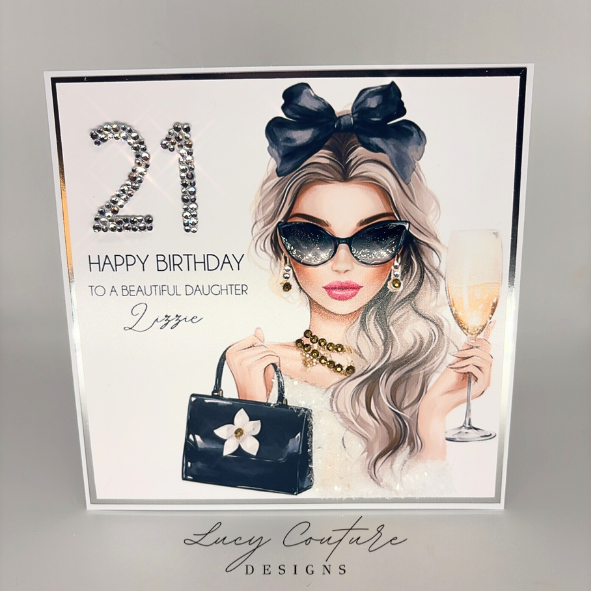 Beautiful Personalised Milestone Birthday Card