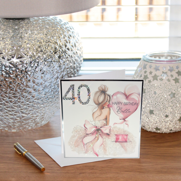 Luxury Hand Made Personalised Milestone Birthday Card For Her