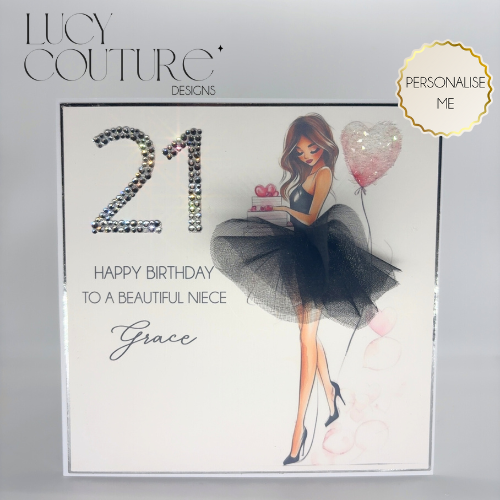 Beautiful Hand Made Personalised Milestone Birthday Card For Her