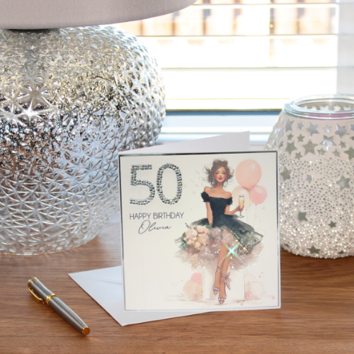 Personalised Birthday Card for Her