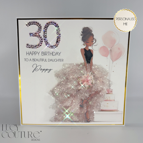 Milestone Personalised Birthday Card for Her