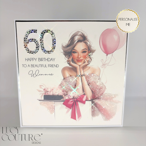 Beautiful Personalised Birthday Card for Her