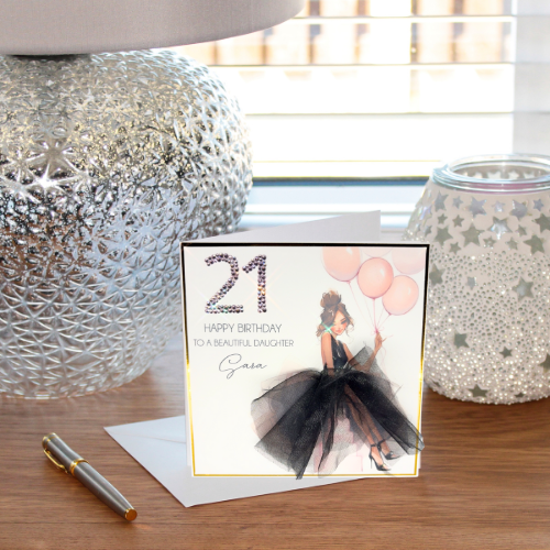 Beautiful Personalised Milestone Birthday Card for Her