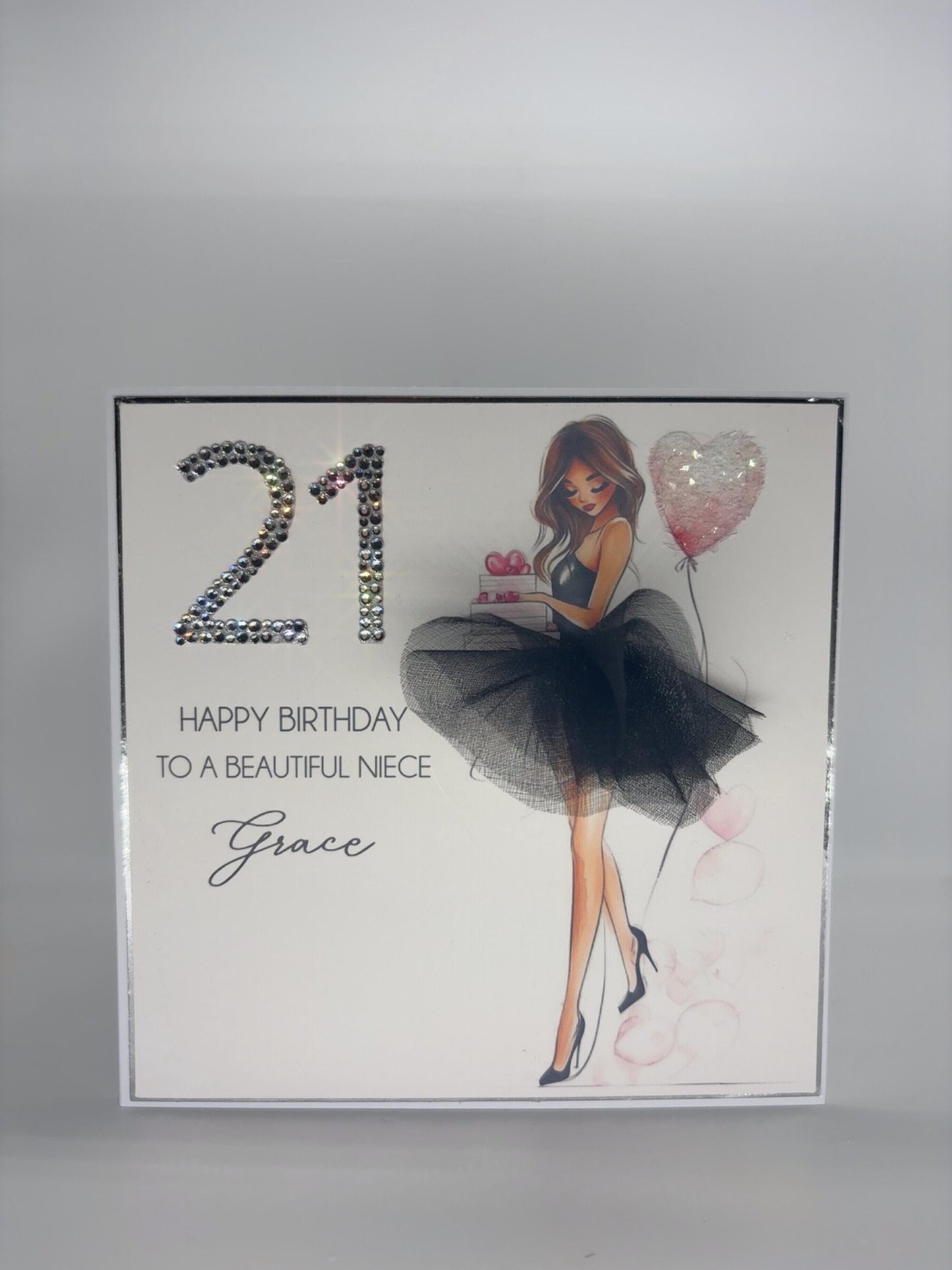 Beautiful Hand Made Personalised Milestone Birthday Card For Her
