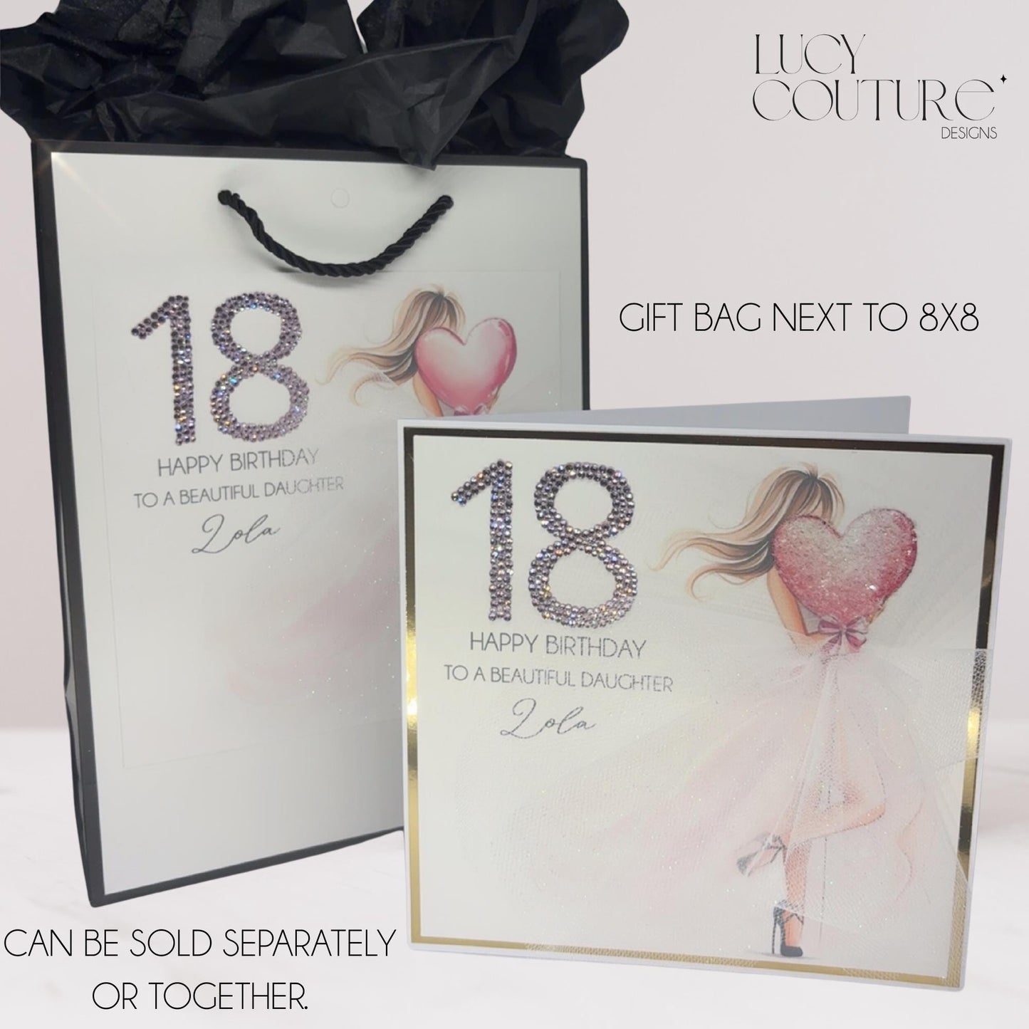 Stylish Milestone Personalised Birthday Card for Her