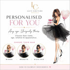 Luxury Personalised 16th Birthday Crystal Card for Her – detail view 2