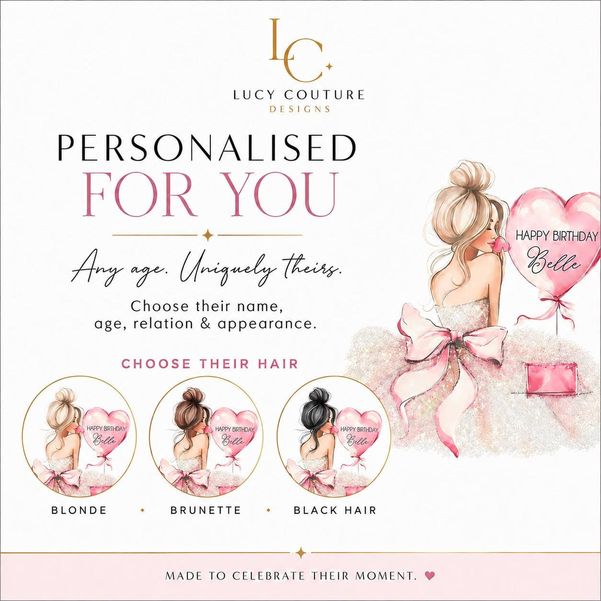 Luxury Personalised 40th Birthday Crystal Card – Sunglasses Design – detail view 3