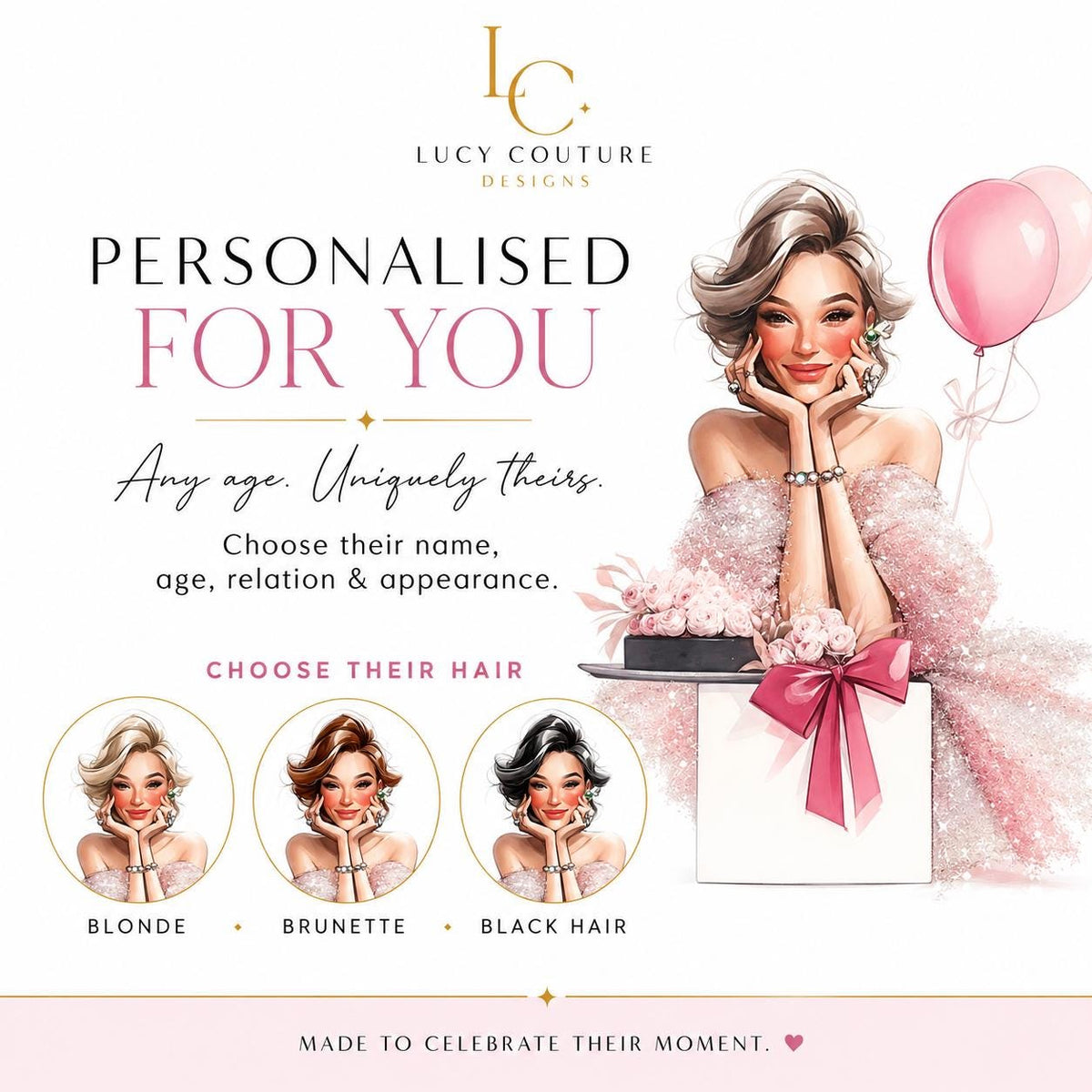 Luxury Personalised 60th Birthday Crystal Card for a Friend – detail view 3
