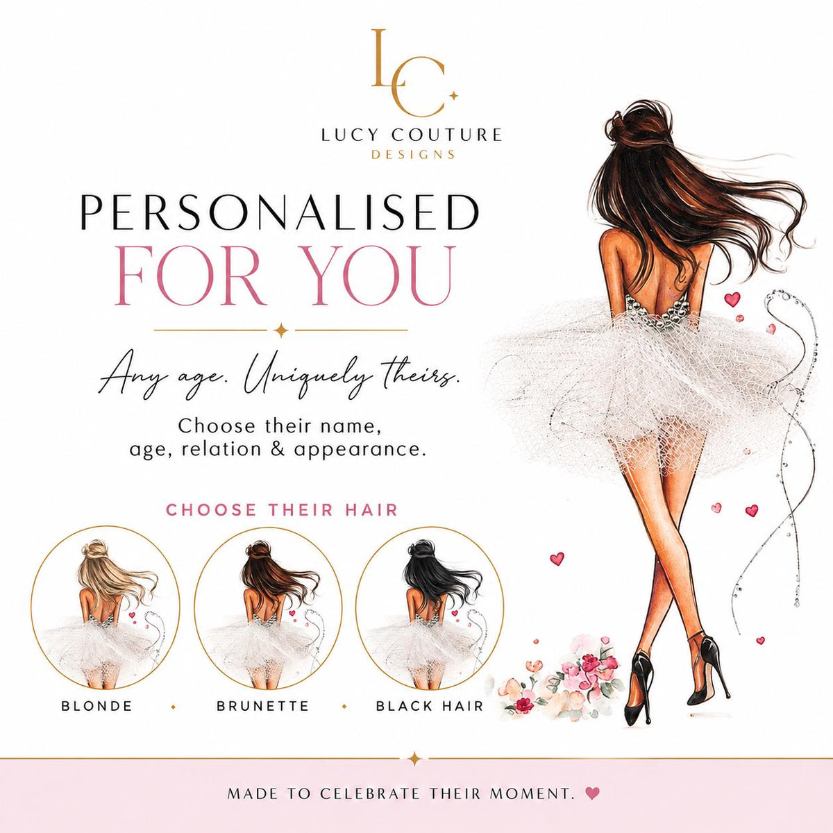 Luxury Personalised 21st Birthday Crystal Card for Granddaughter – detail view 2