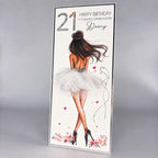 Luxury Personalised 18th Birthday Crystal Card for Granddaughter – detail view 9