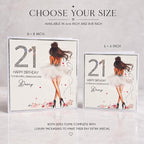 Luxury Personalised 18th Birthday Crystal Card for Granddaughter – detail view 3