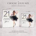 Luxury Personalised 16th Birthday Crystal Card for Her – detail view 4
