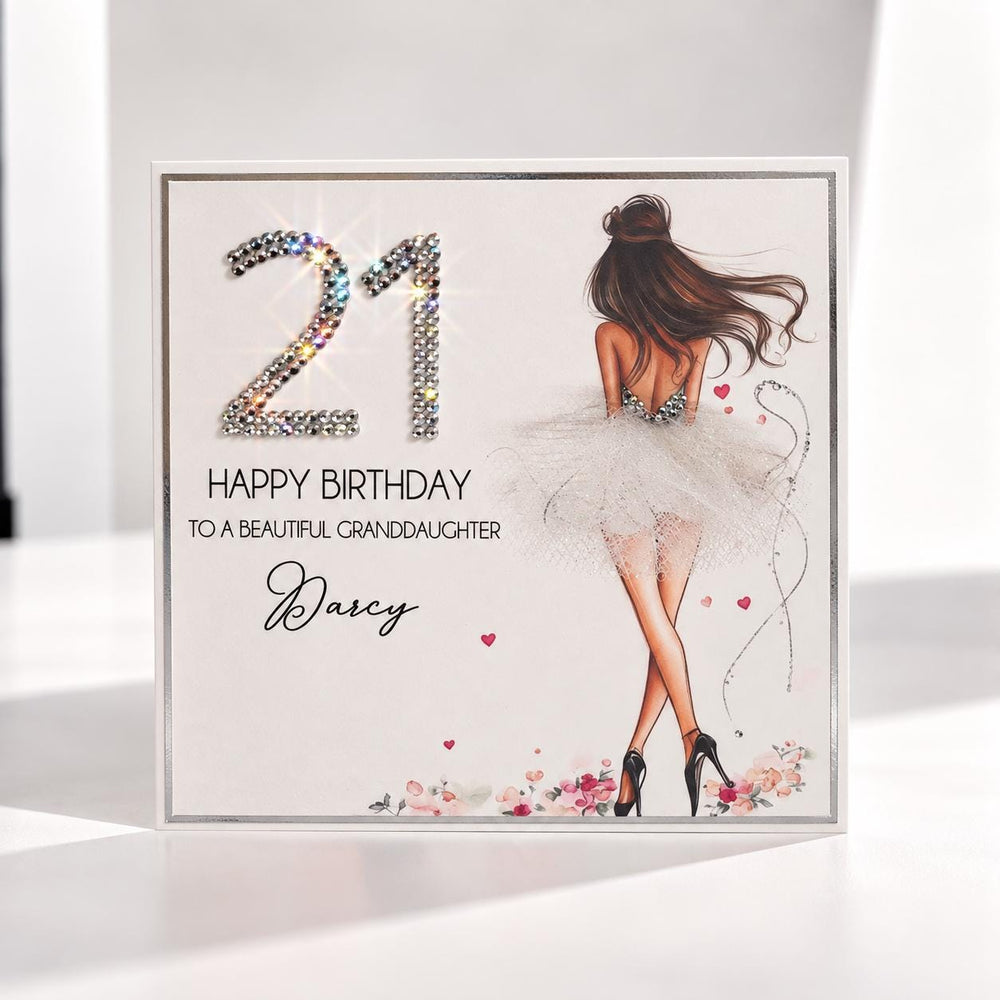 21st Birthday Card for Granddaughter