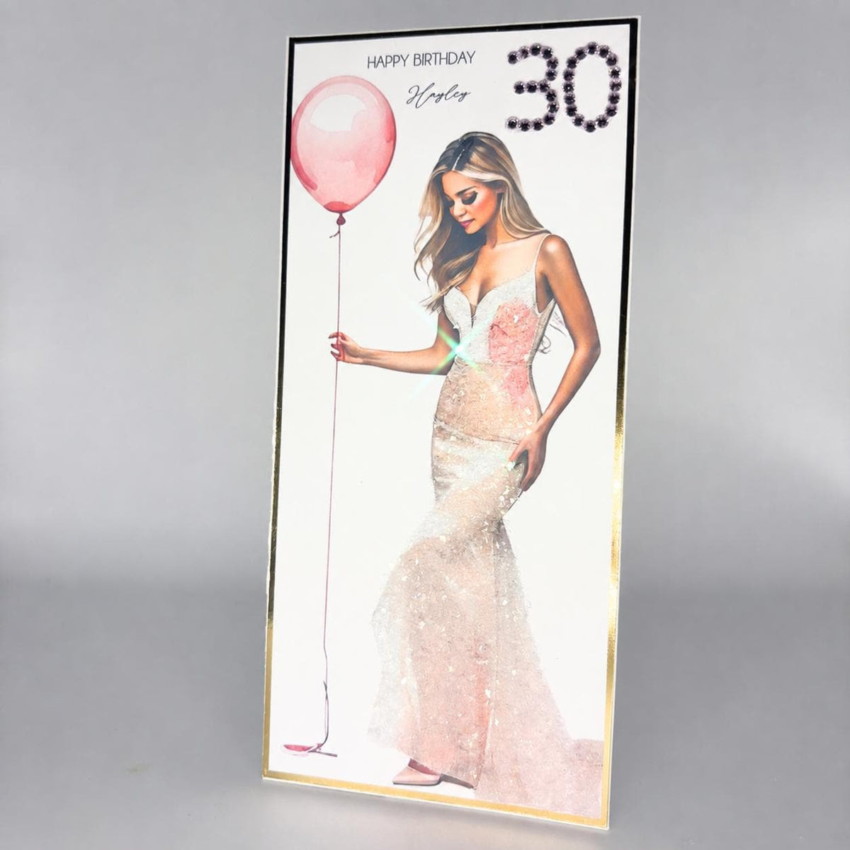 Luxury Personalised Birthday Card for Her, Daughter, Sister, Granddaughter Milestone Keepsake – photo 11
