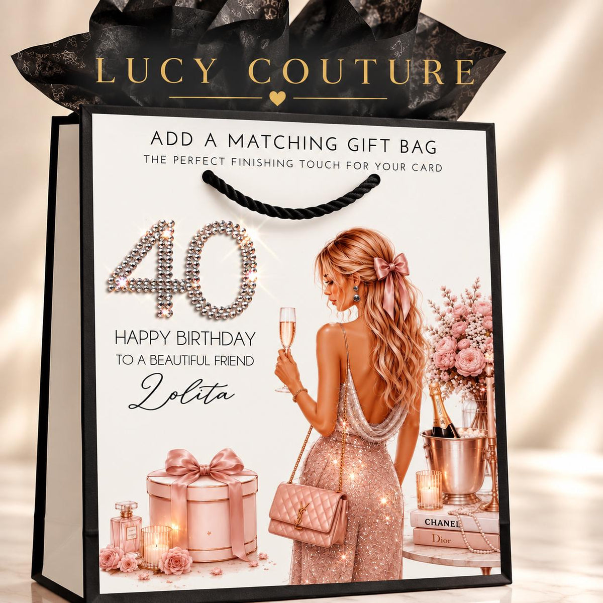 Luxury Personalised Birthday Card for Her, Daughter, Sister, Granddaughter Milestone Keepsake – photo 13