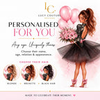 Luxury Personalised Birthday Card for Her, Daughter, Sister, Granddaughter Milestone Keepsake – photo 2