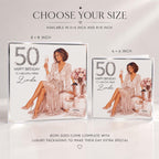 Personalised Birthday Card for Her, Any Age, Luxury Handmade Crystal Keepsake milestone Card – photo 3