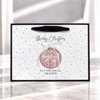 Personalised Sparkly Christmas Bauble Card, Luxury Handmade Crystal Christmas Card, Pink Festive Greeting Card – photo 3