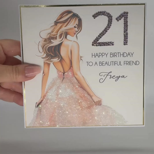 Special Milestone Personalised Birthday Card Hand Made