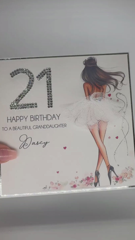 Stunning Personalised Birthday Card for Her