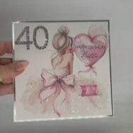 Luxury Hand Made Personalised Milestone Birthday Card For Her