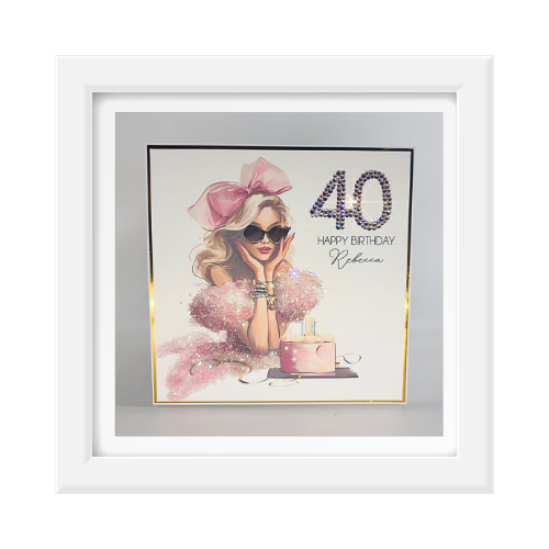 Beautiful Personalised Milestone  Birthday Card for Her