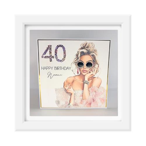 Stylish Milestone Personalised Birthday Card for Her