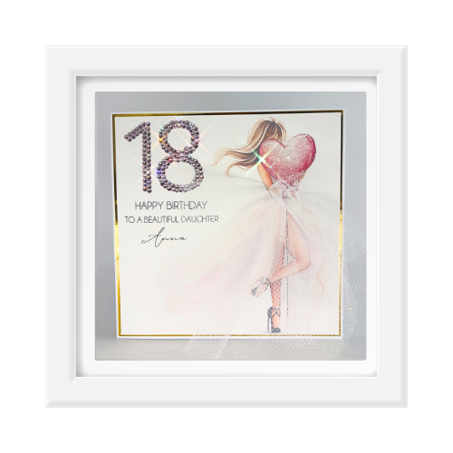 Stunning Hand Made 3D Personalised Milestone Birthday Card For Her