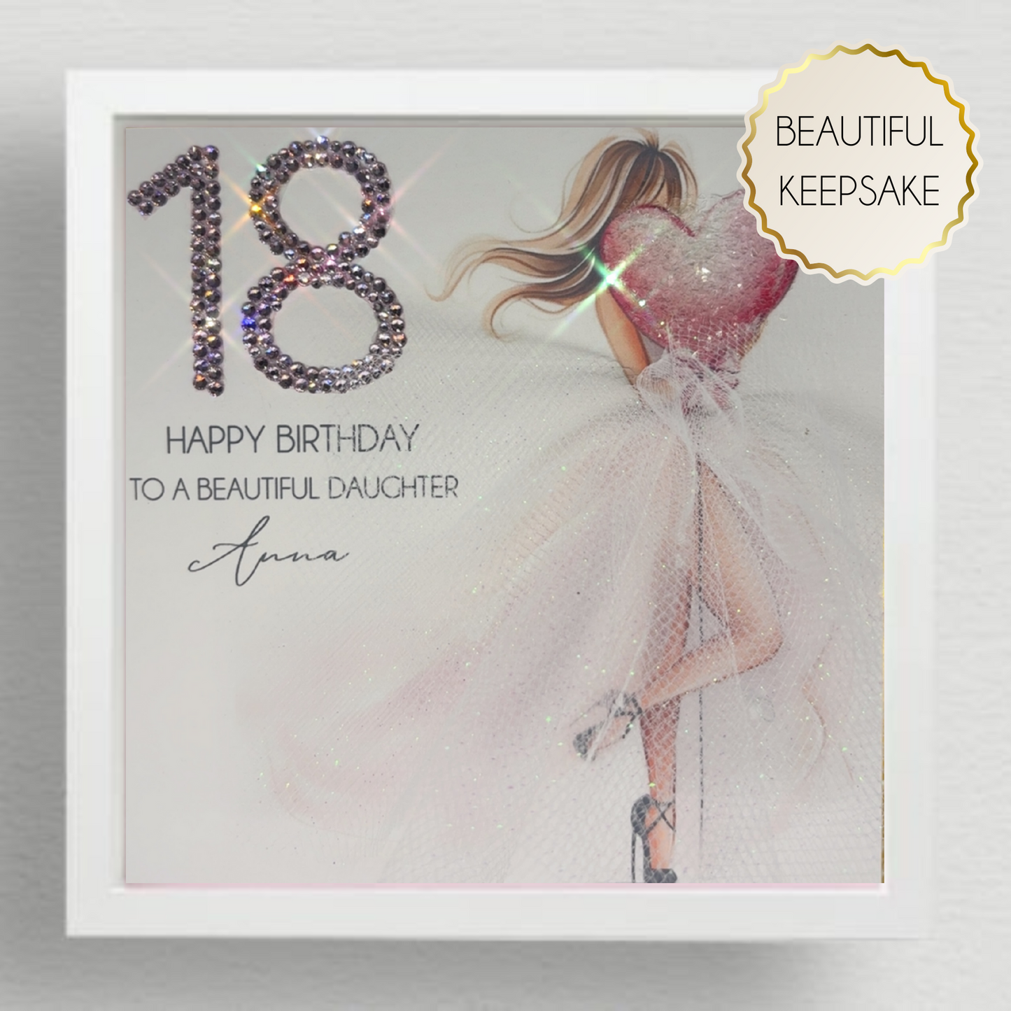 Stunning Hand Made 3D Personalised Milestone Birthday Card For Her