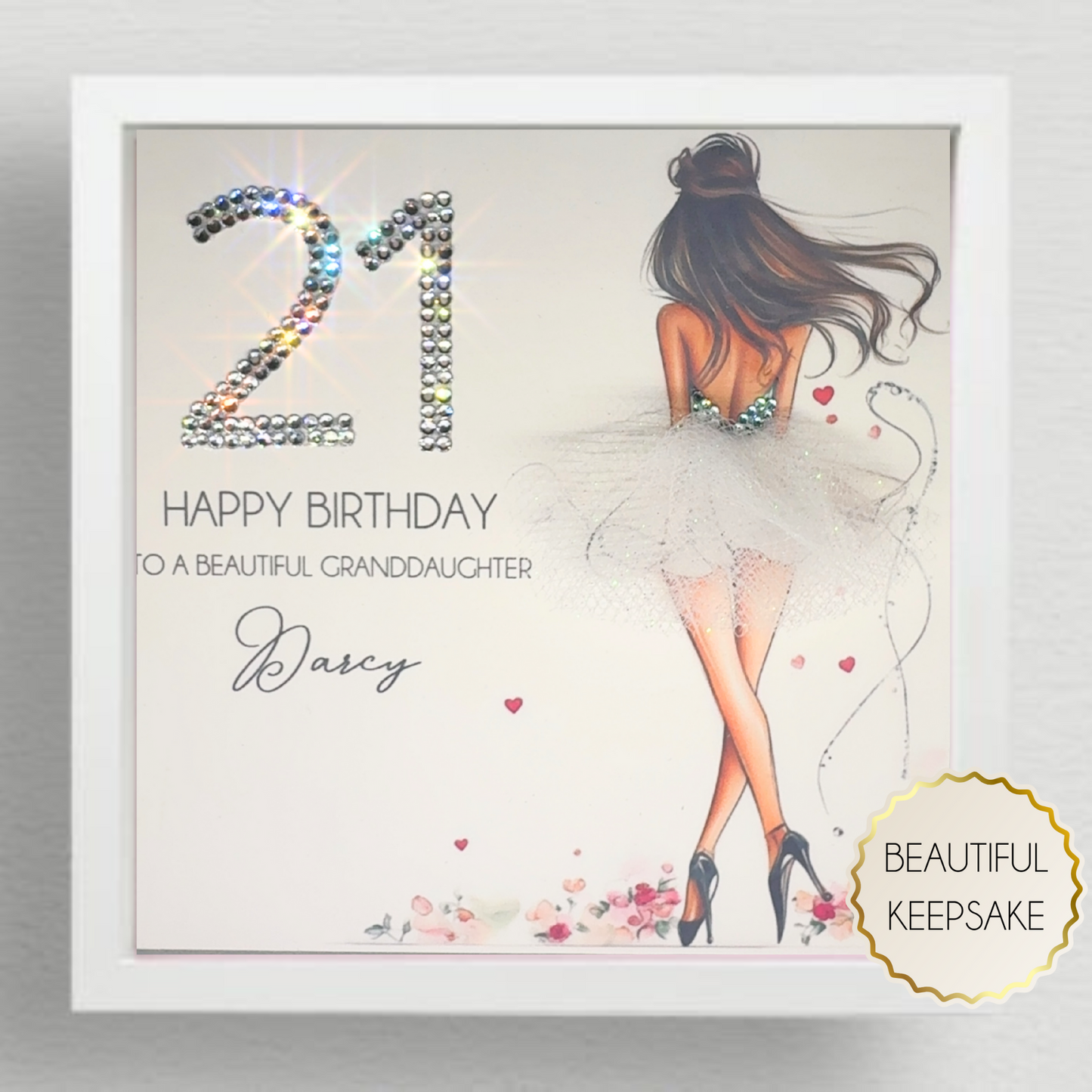 Stunning Personalised Birthday Card for Her