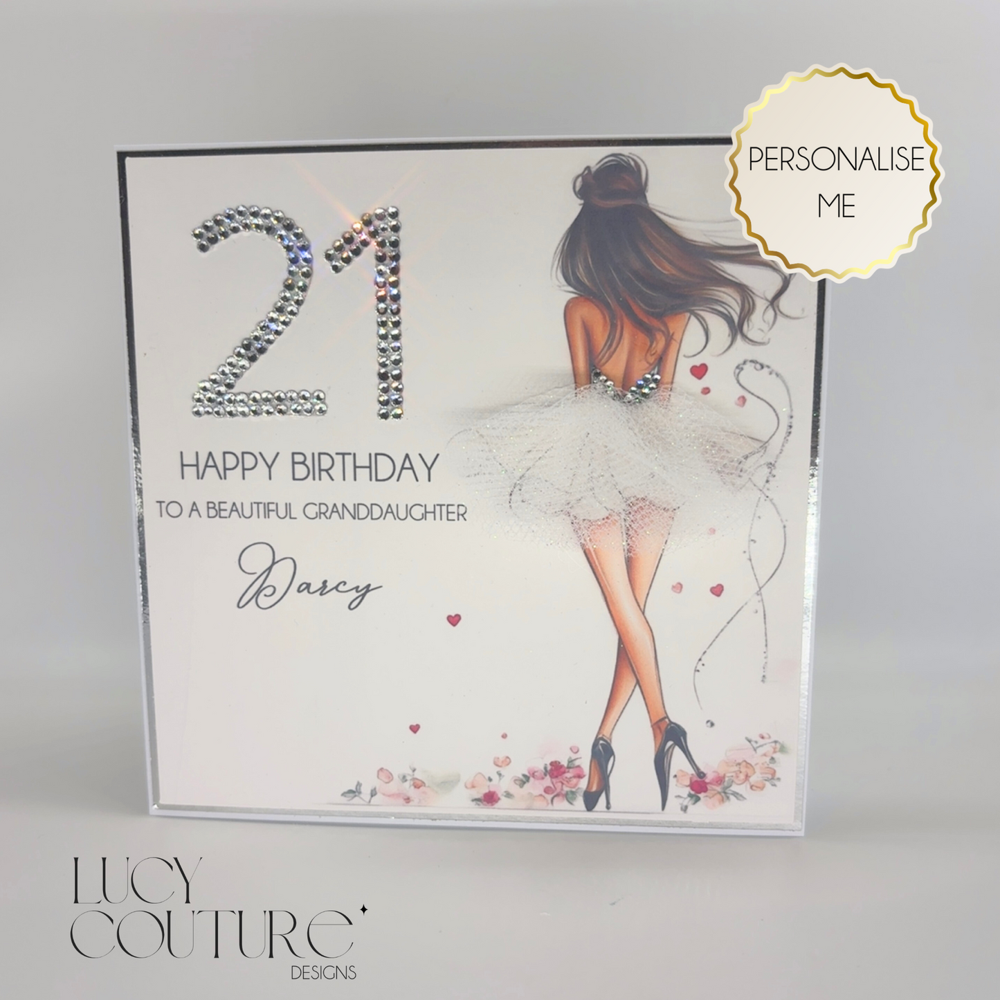 Stunning Personalised Birthday Card for Her